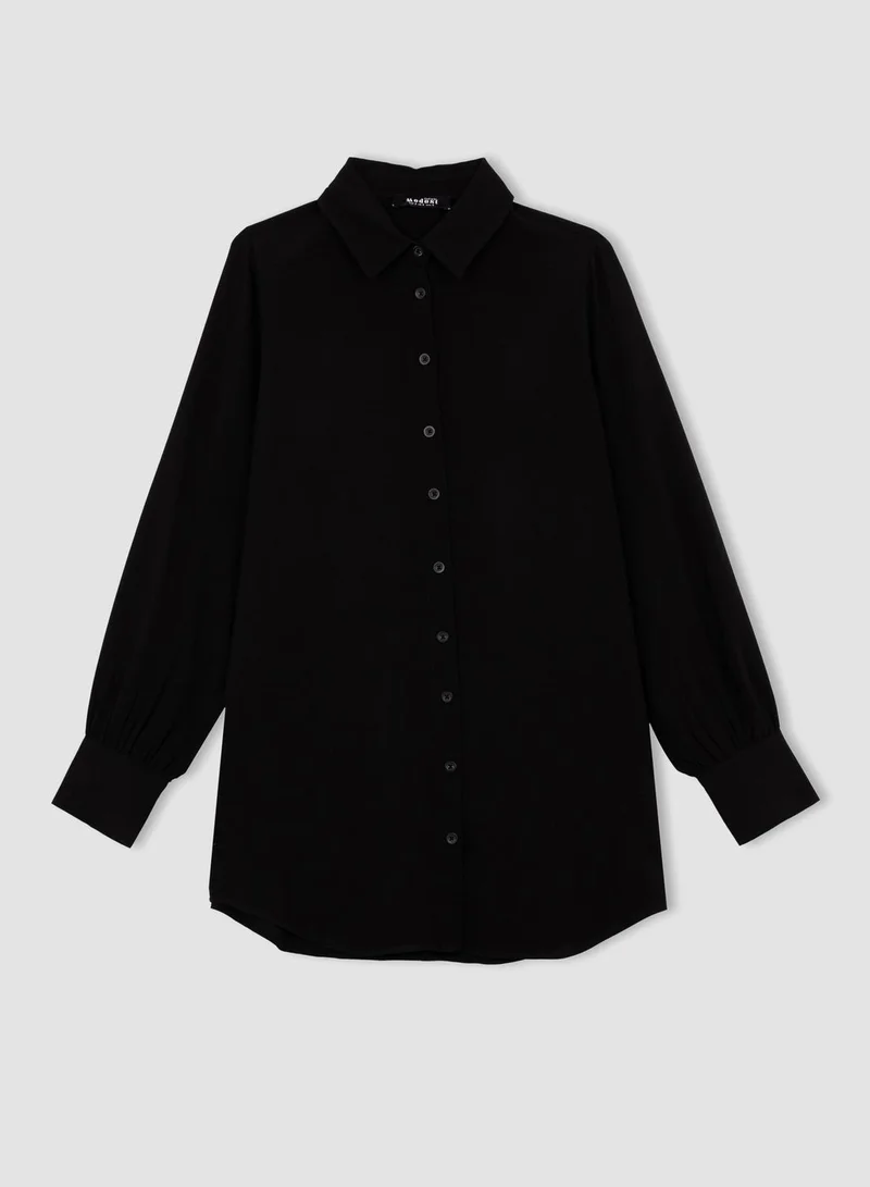 DeFacto Button Down Tunic Shirt