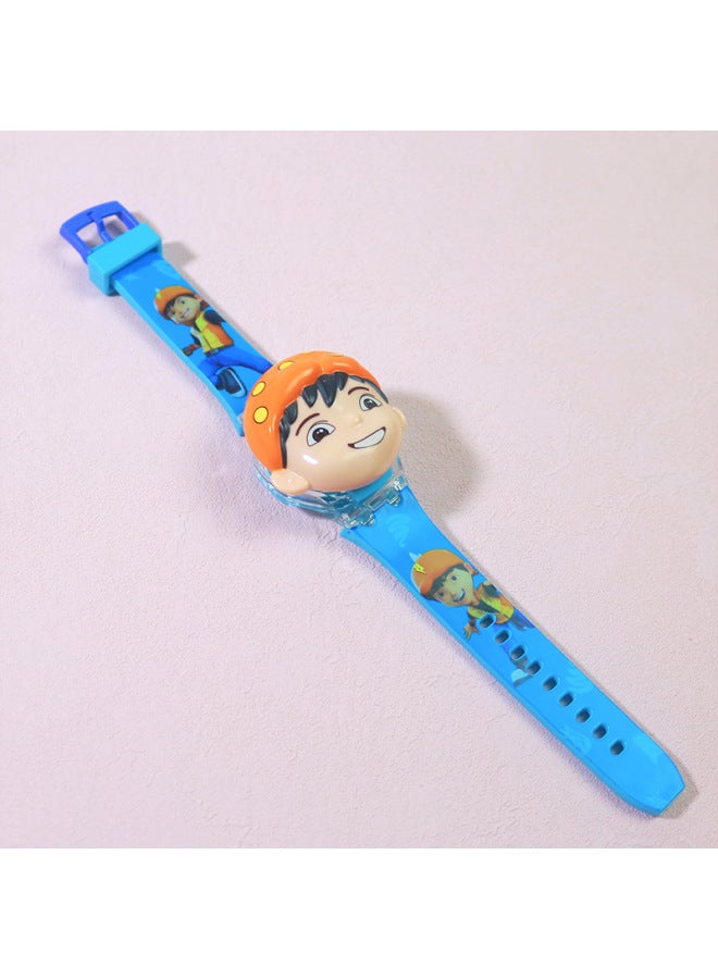 Ultra Light Music Kidsren's Cartoon Digital Watch Kidsren Baby Boys Girls 3 Toddler Toys 6 Years Old-Color:528 Bobo In Bag  - Image 1