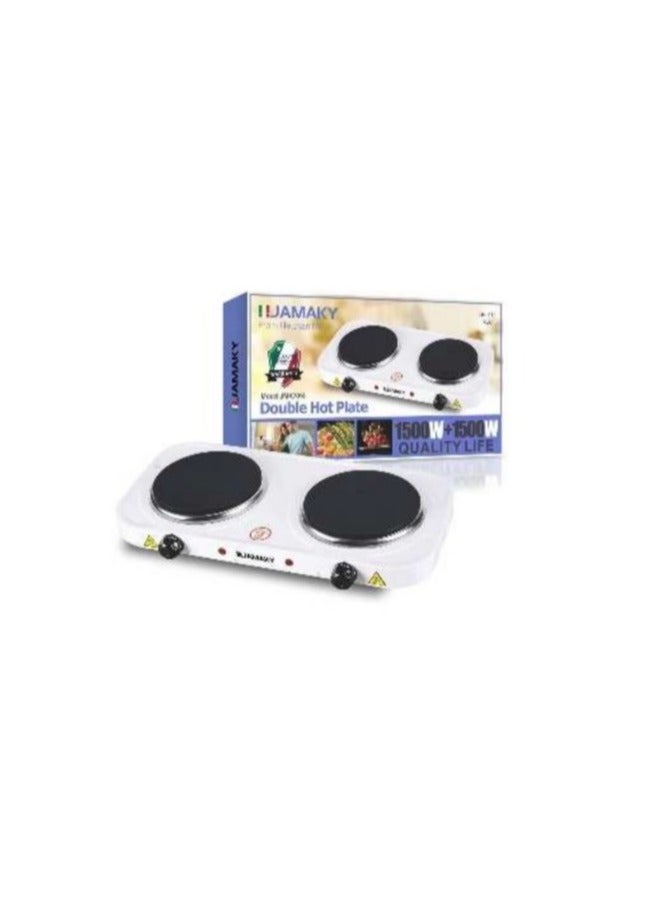 JAMAKY Italy Jumaki JMK7014 2 burner electric stove, 1500 watts