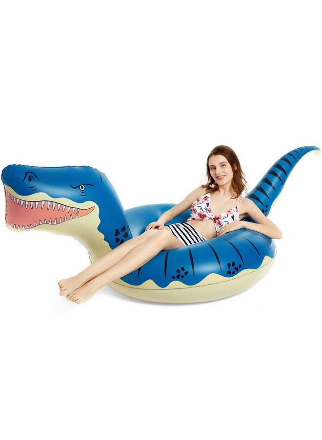 Jasonwell Inflatable Dinosaur Pool Float Tube For Boys Girls Adults 93 Trex Floatie Summer Beach Swimming Pool Inflatables Trex Ride On Party Pool Raft Lounge Kids Tyrannosaurus Rex Dinosaur Toys - Image 1