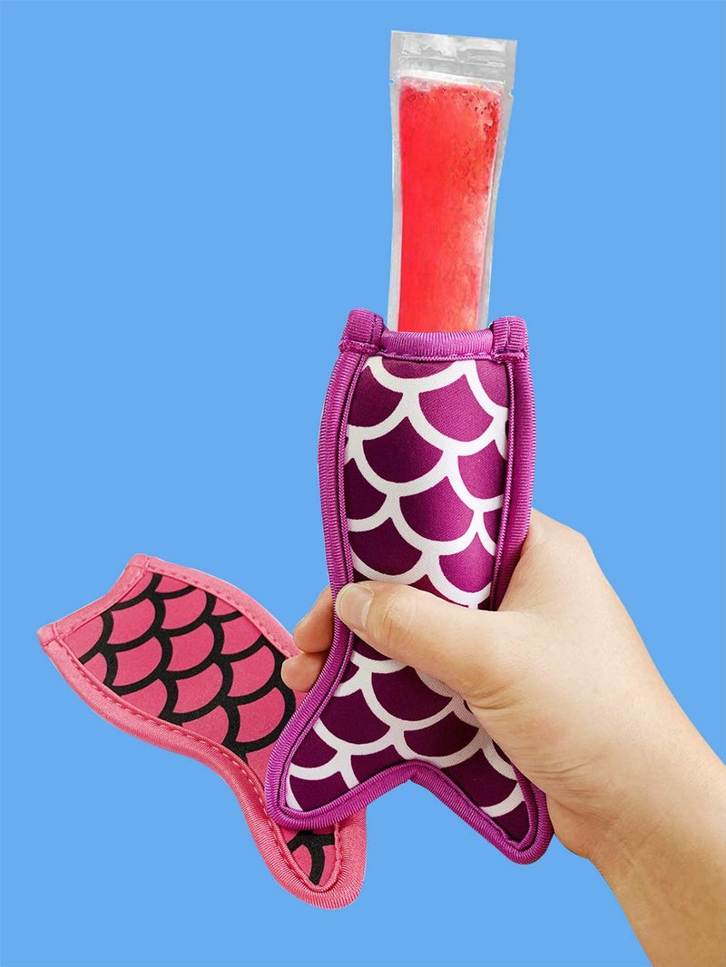 Satomoto Popsicle Holders Freezer Ice Pop Sleeves 10 Packs Reusable Neoprene Popsicle Covers - Image 5