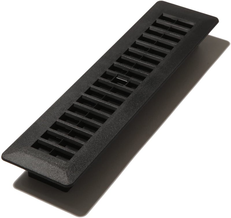 Decor Grates PL212BLK 10 2Inch by 12Inch Plastic Floor Register Black