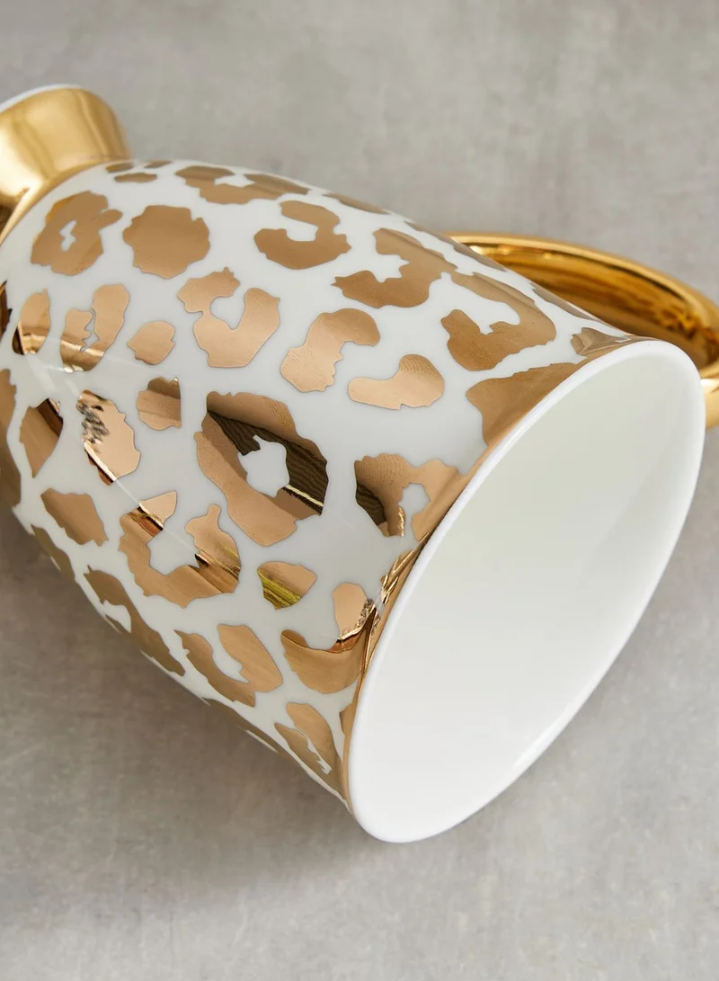 Cristina Re Louis Leopard Gold Mug