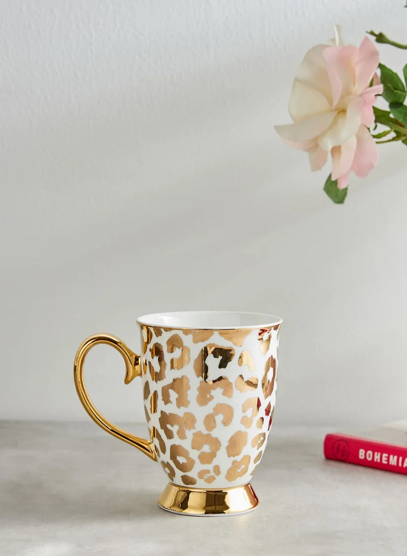 Cristina Re Louis Leopard Gold Mug