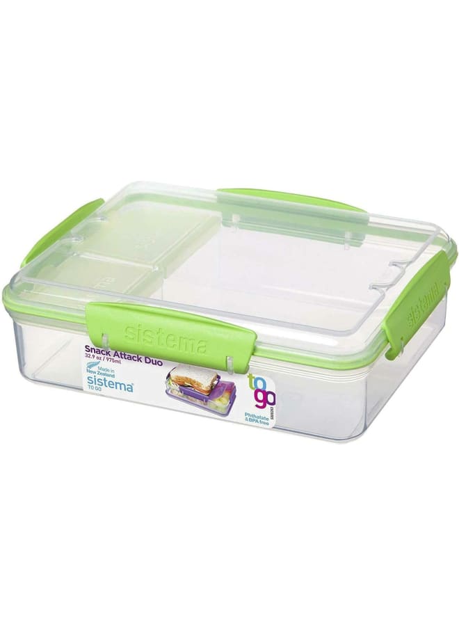 Sistema Food Container, 975 Ml Capacity, Assorted - Image 1
