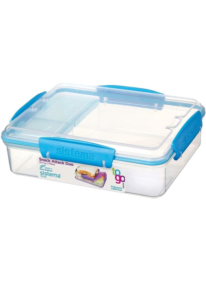 Sistema Food Container, 975 Ml Capacity, Assorted - Image 3