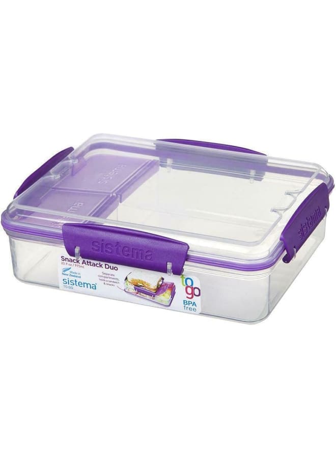 Sistema Food Container, 975 Ml Capacity, Assorted - Image 4