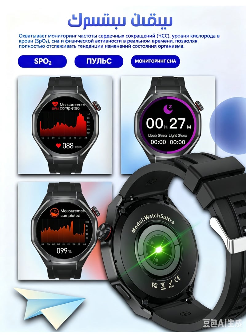 Smart Watch for Men Women, 1.53" HD AMOLED Screen, GPS, Call Function, Heart Rate Monitor, IP67 Waterproof - Image 5