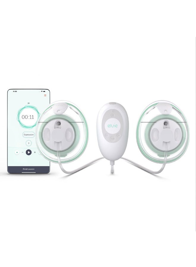 elvie Stride Wearable Electric Breast Pump Double