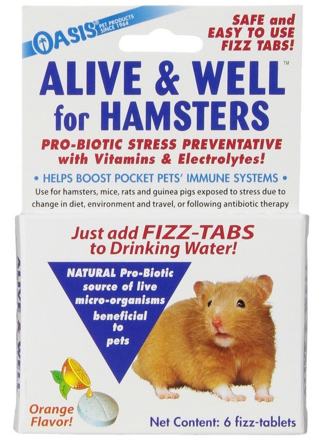 OASIS No 80063 Alive and Well, Stress Preventative and Pro-Biotic Tablets for Pocket Pets - Image 1