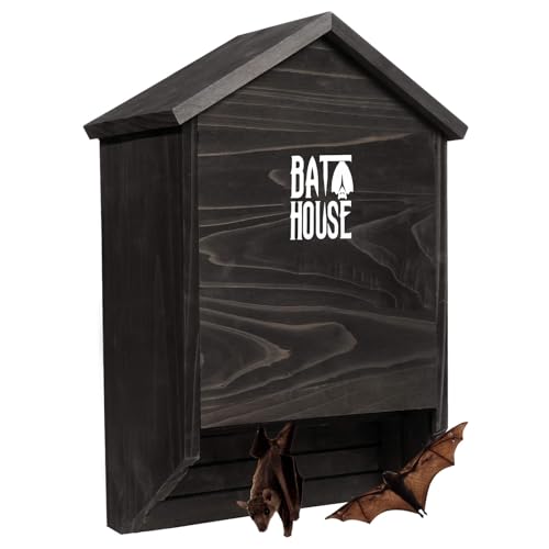 Sobalai Bat Houses for Outdoors for Tree, 2 Chamber Bat Boxes for Outside to Attract Bats to Land and Roost, Durable and Easy to Hang - Image 1