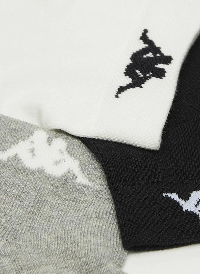 Kappa  Set of 3 - Kappa Assorted Ankle Length Socks with Antibacterial Protection for Men | Best Price UAE