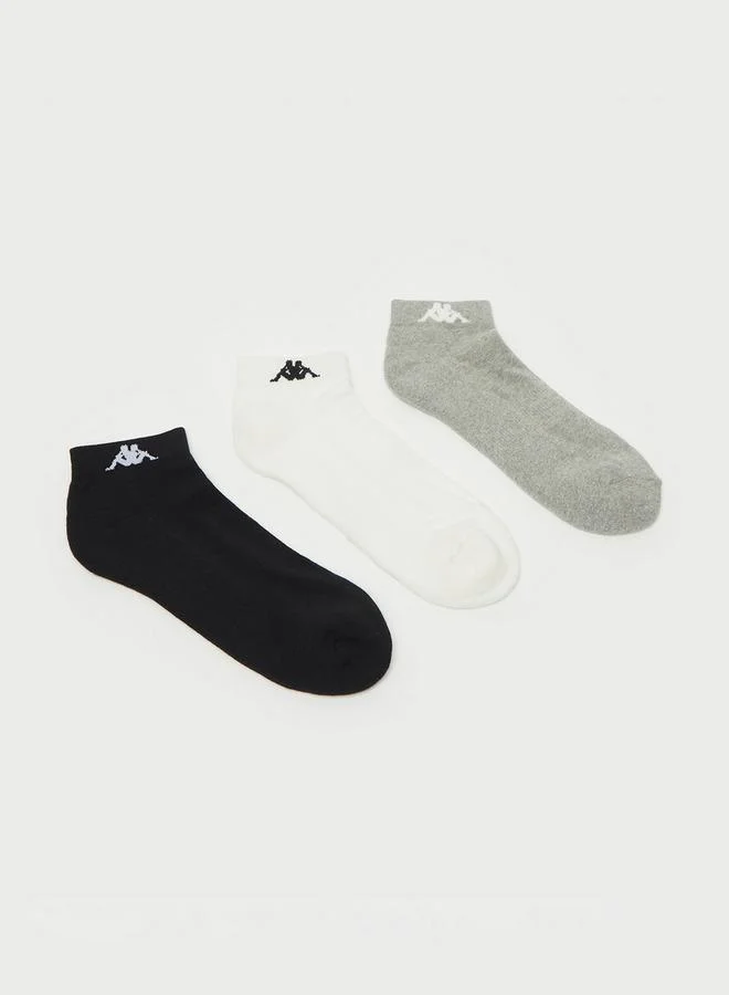Kappa Set of 3 - Kappa Assorted Ankle Length Socks with Antibacterial Protection