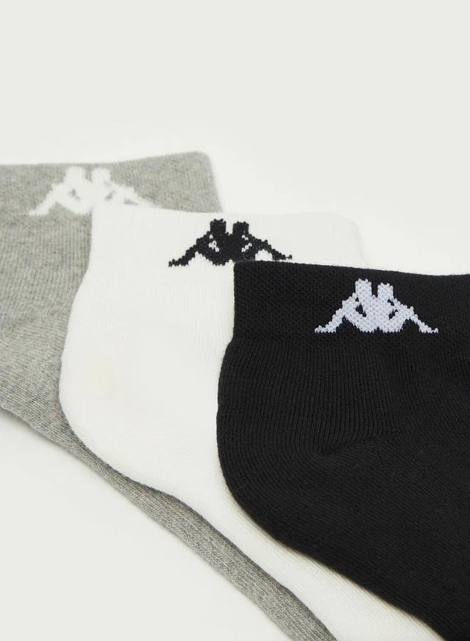 Kappa  Set of 3 - Kappa Assorted Ankle Length Socks with Antibacterial Protection for Men | Best Price UAE