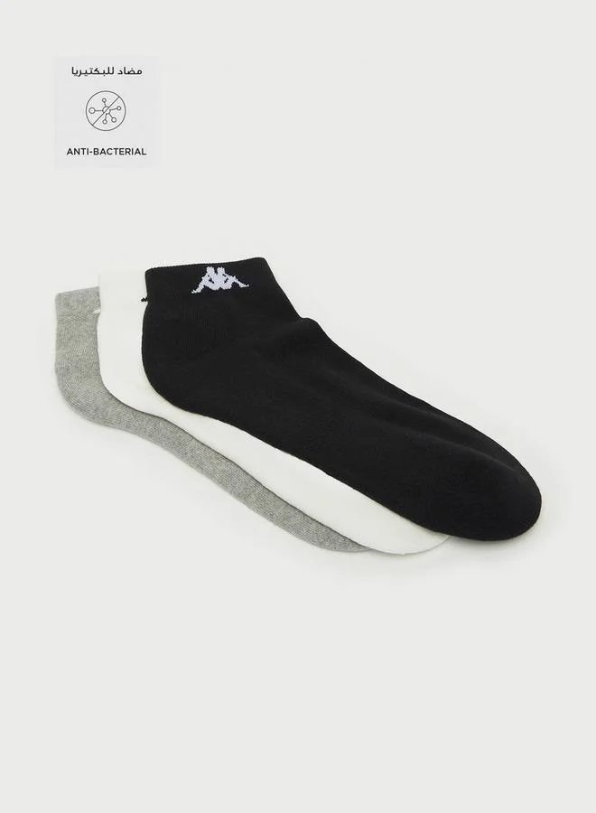 Kappa Set of 3 - Kappa Assorted Ankle Length Socks with Antibacterial Protection