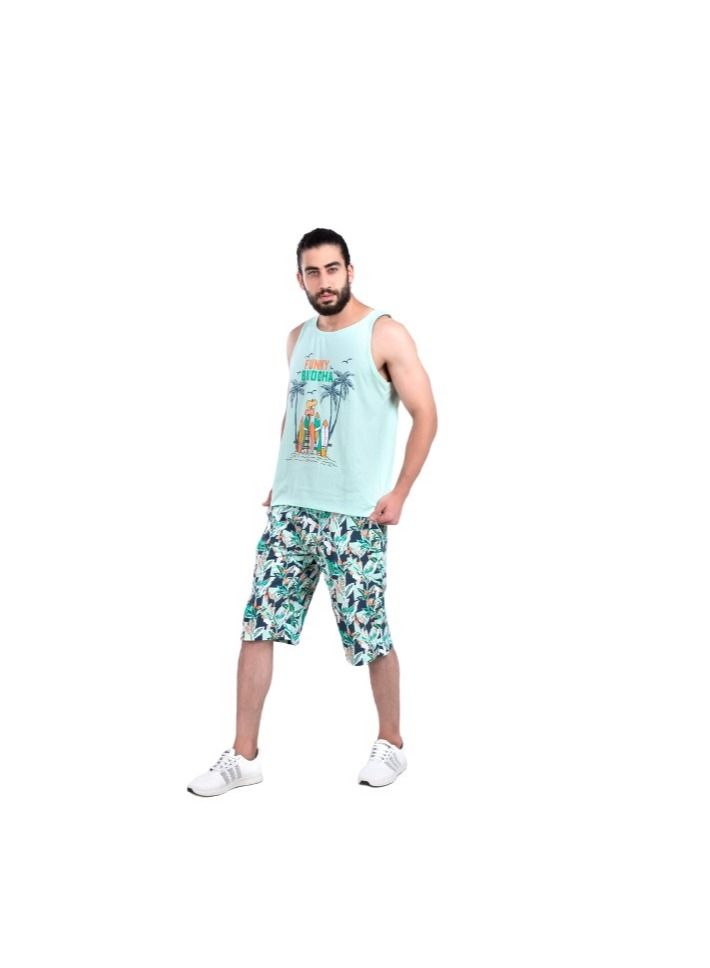 Men's two-piece summer pajama