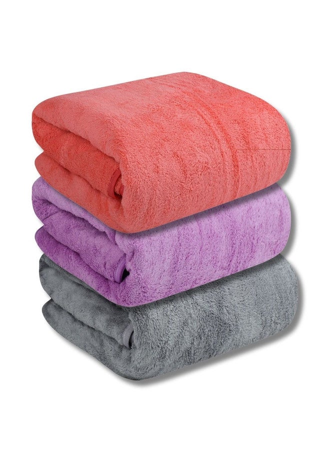 Fezora Microfiber 450 GSM Super Absorbent Bath Towels Set - 3 Pieces - Image 1