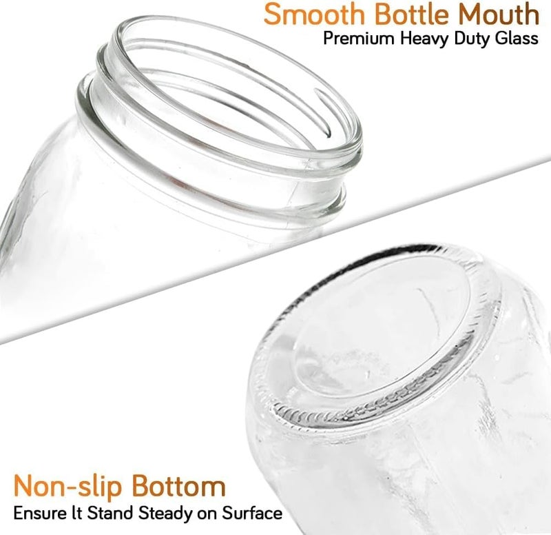 Showvigor 4 Pack Regular Mouth Mason Jars 16oz Glass Canning Jars with Airtight Lids for Preserving, Jam, Honey, Jelly, Wedding Favors, Sauces, Meal Prep, Overnight Oats, Salad - Image 3