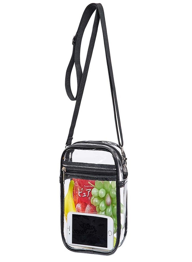 COVAX Clear Crossbody Purse Bag, Clear Stadium Bag with Adjustable Shoulder Straps for Concerts, Sports - Image 1