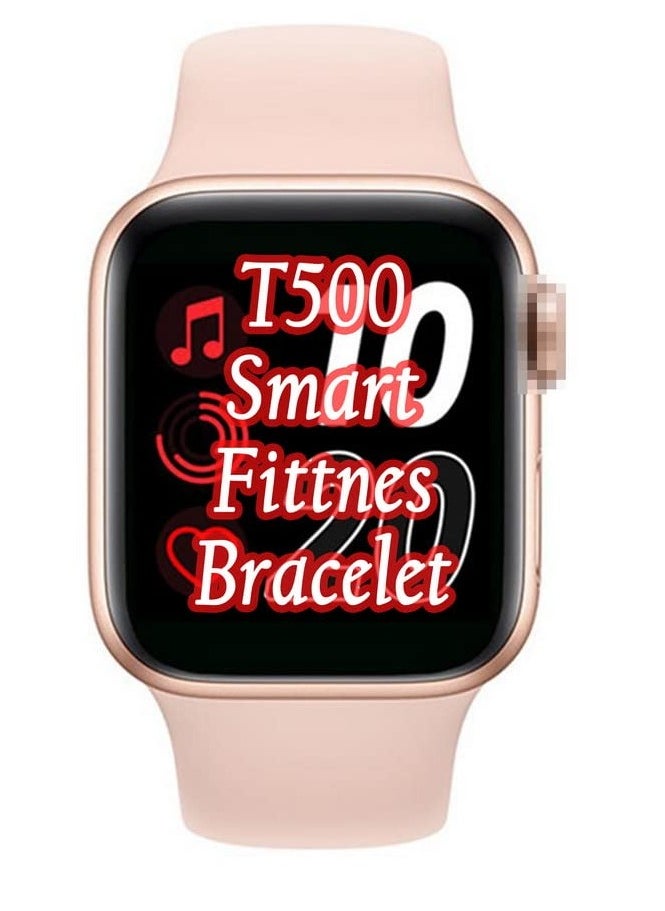 Generic - T500 Smart Watch Bluetooth Call/Music Player for IOS/Android (Pink) - Image 1