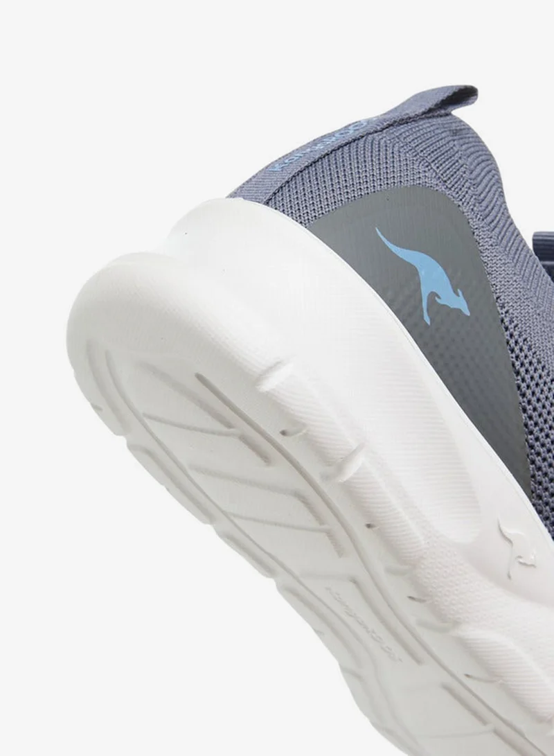 kangaROOS GREY Women's Textured Slip-On Sports Shoes with Pull Tab for Women | Best Price UAE