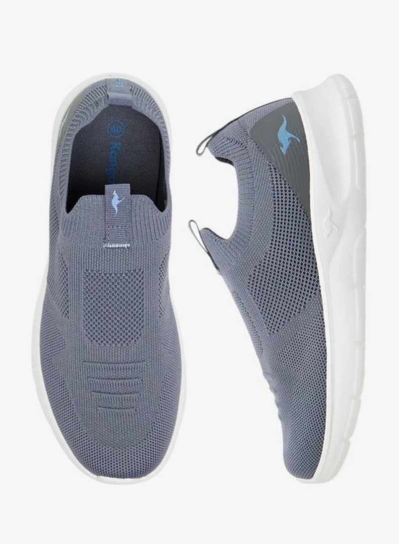 kangaROOS GREY Women's Textured Slip-On Sports Shoes with Pull Tab for Women | Best Price UAE