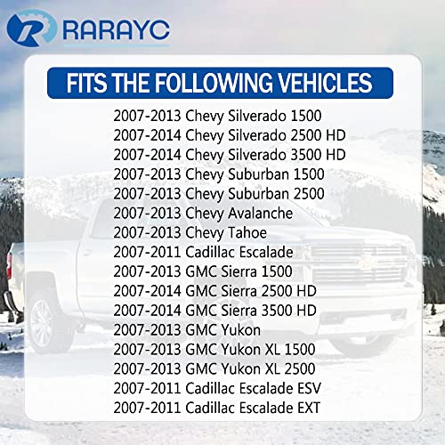 RARAYC Interior Door Handle Kit | for 2007-2014 Chevy Silverado, Tahoe, Avalanche, GMC Sierra, Yukon, Yukon XL, Cadillac Escalade | Replaces# Front Right Passenger Side 20871483, 80375 - Image 2