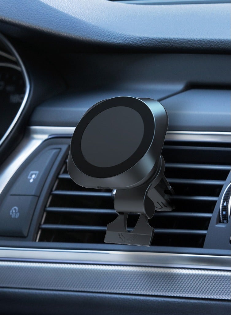 GULFLINK Magnetic Wireless Charger Car Air Vent Mount 15W Fast Charging Magsafing Magnetic Car Wireless Charger For iPhone  - Image 4