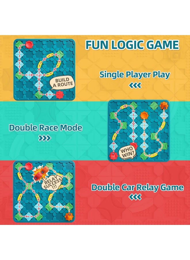 burgkidz - Kids Toys Stem Board Games - Large Size Logical Road Builder Educational Brain Teasers Puzzles Toys, Preschool Learning Montessori Big Board Maze Birthday Gifts Kids Boys Girls Age 4-8 Year Old - Image 1