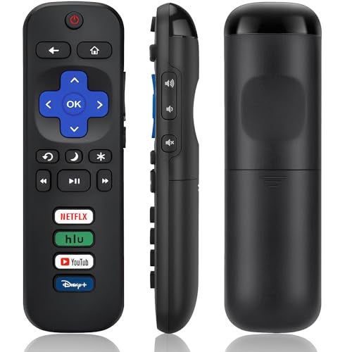 USBCele Universal TV Remote Compatible for Roku TV All Series, Remote Control Replacement for Hisense/Onn/TCL/Sharp/Philips/Element/Insignia/Hitachi/JVC R0KU Smart TVs (Not for RokuStick,Box and Player) - Image 1