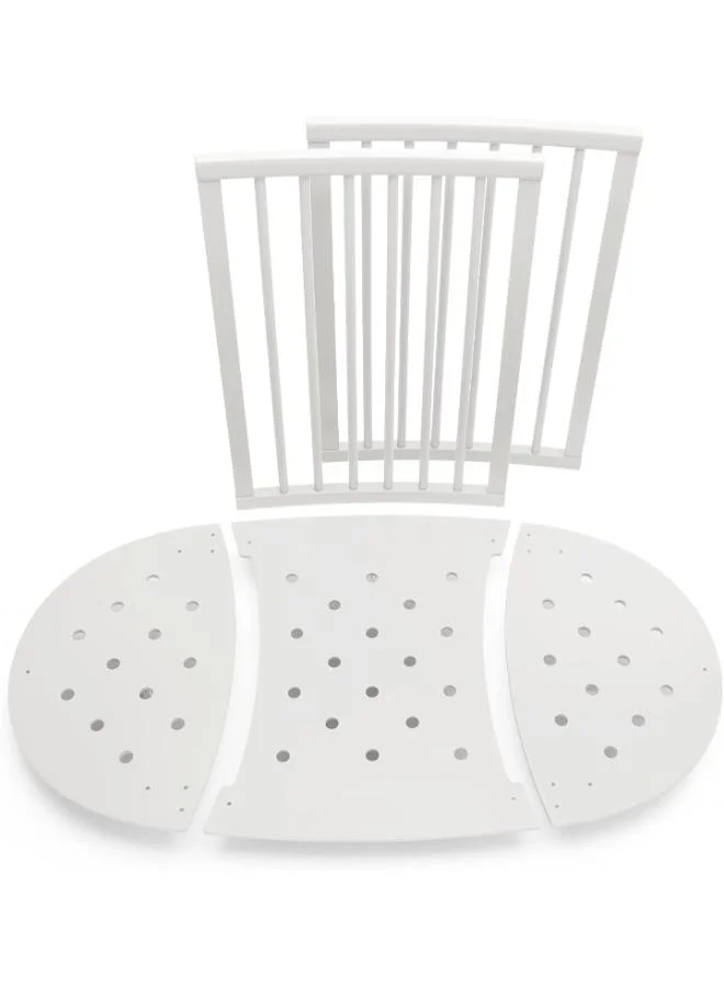 STOKKE Sleepi Baby Bed Extension Convert Sleepi Mini Crib Into Sleepi Bed Suitable For Children Up To 3 Years Mattress Sold Separately Extends Bed To 127 Cm (50 Inches)White