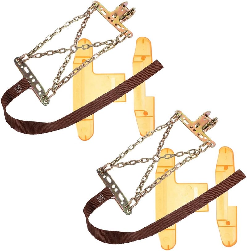 CHILDWEET 2pcs Car Tire Chains Anti-skid Reinforced Mud Snow Chains for Suv Pickup Trucks Universal Size 145-215 Winter Traction Accessories - Image 1