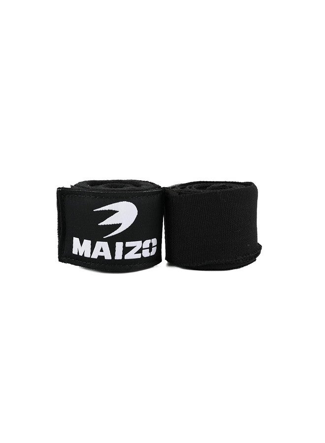 MAIZO لفائف اليد القابلة للتمدد من مايزو، مناسبة للتمارين/الملاكمة والضرب، رائعة لفنون القتال المختلطة، موياي تاي، فنون الدفاع عن النفس، دعم المعصم للبالغين (180، أسود) - Image 3