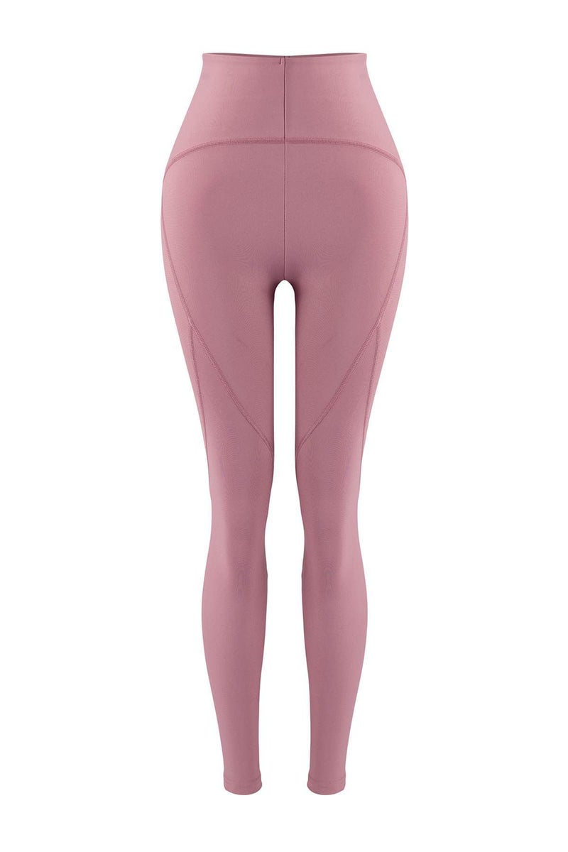 trendyol Dusty Rose Gathering Full-Length Knitted Sports Leggings Twoss21Ta0023 - Image 5