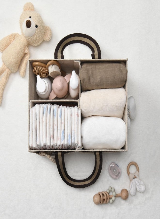 HOME FOR EACH Baby Diaper Caddy Organizer for Diaper Station, Newborn Essentials, Nursery Storage Basket, Baby Shower Gifts and Registry Must-Haves for Boy or Girl - Image 4
