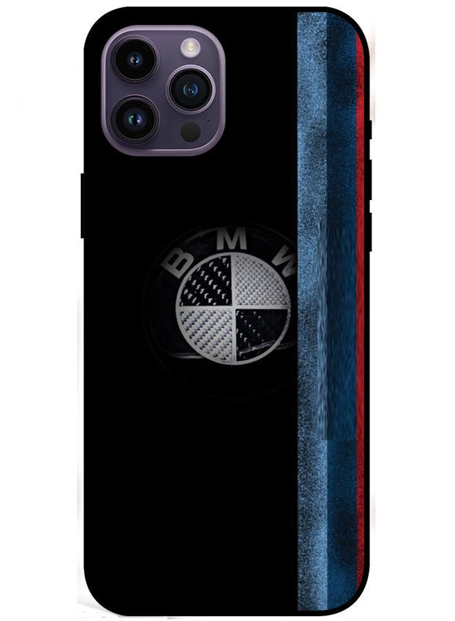 EYE CATCH غطاء حماية لهاتف Apple iPhone 14 Pro Max شعار BMW - Image 1