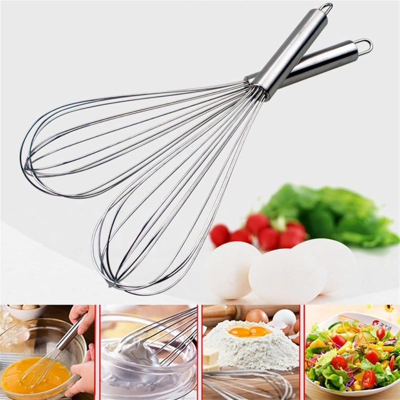 BS B&S Stainless Steel Whisk - 24 Inch Manual Egg Beater - Image 4