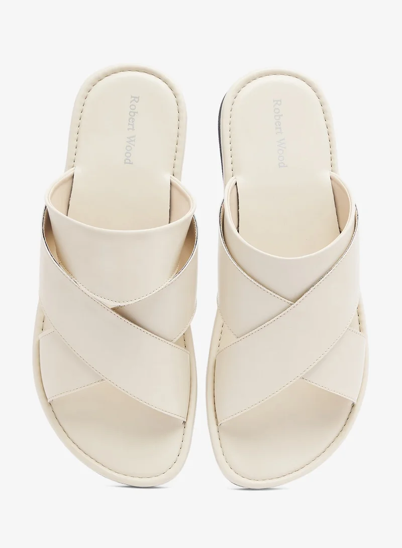 Robert Wood  Casual Cross Strap Sandals for Men | Best Price UAE
