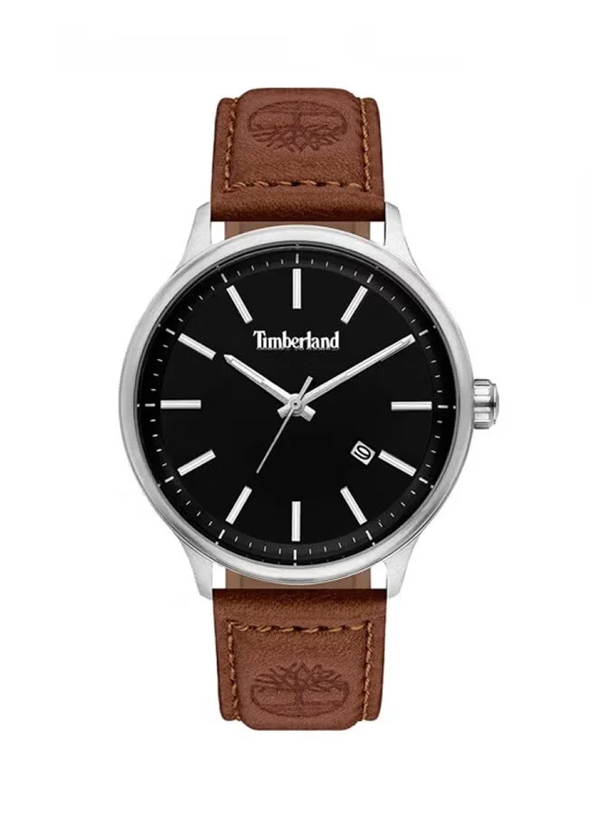 تمبرلاند Timberland Allendale Men's Analog Watch - Brown Leather Band, 45mm