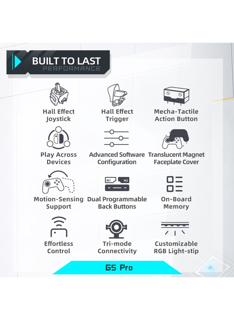 MACHENIKE G5 Pro Wireless Gamepad For Switch PC Android IOS Adjustable RGB Lighting Gaming Controller - Image 2