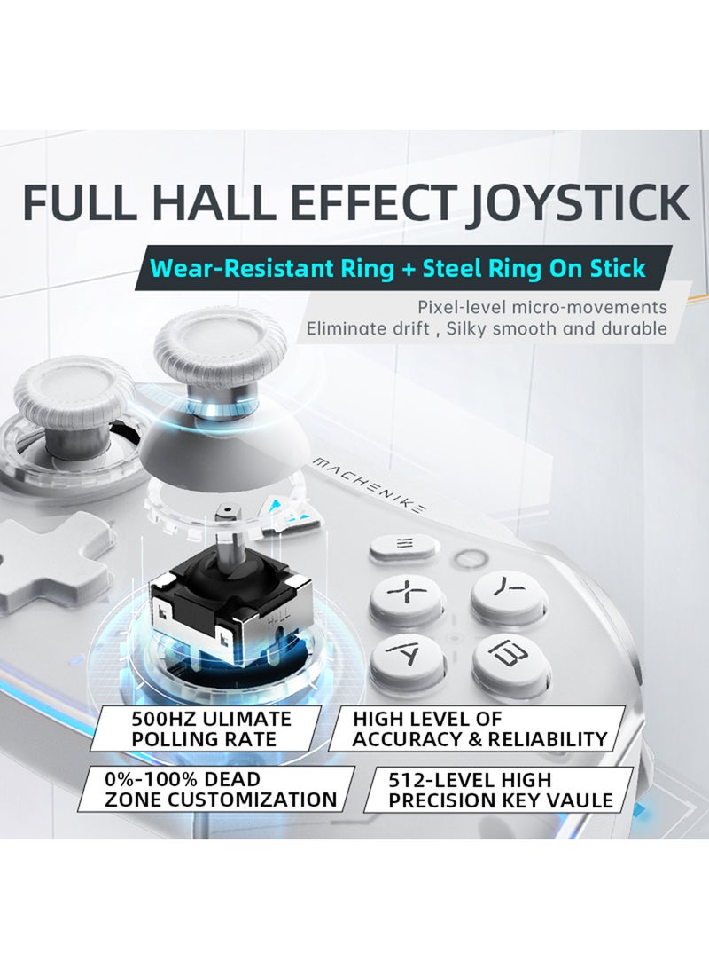 MACHENIKE G5 Pro Wireless Gamepad For Switch PC Android IOS Adjustable RGB Lighting Gaming Controller - Image 4