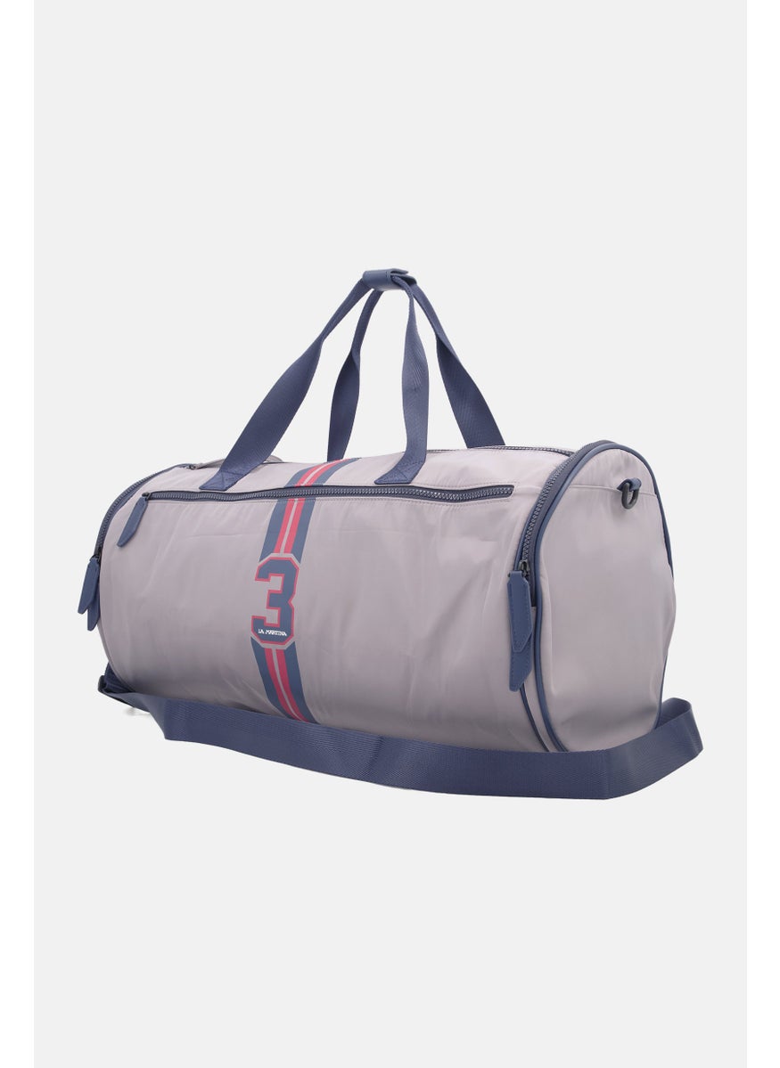 La Martina - Men Brand Logo Travel Bag 53 L x 28 H x 28 W cm, Grey Combo - Image 1