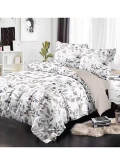 AL RAID 6PCS Soft King Size Bed Sheets Set | Premium Microfiber Cotton Bedsheet Set | Includes 1 Duvet Cover | 1 Fitted Sheet with Extra Deep Pockets | 4 Pillowcases 220x240cm 