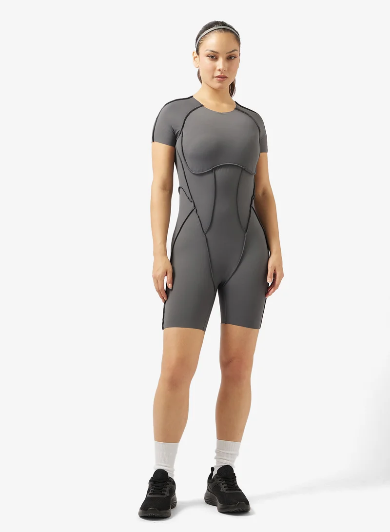 فورورد بدلة جسم نحت ناعمة الملمس بدون درزات