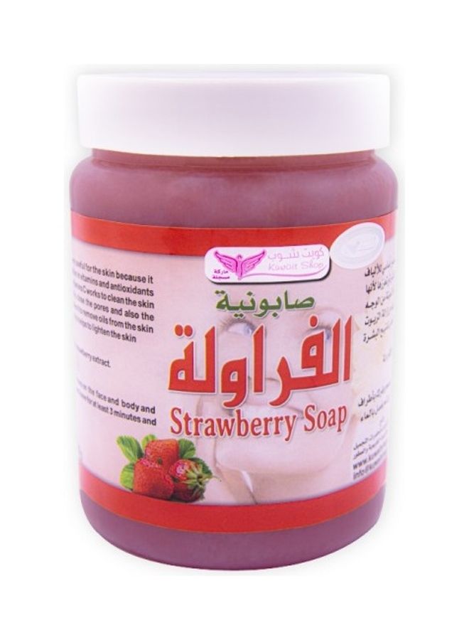 صابون بالفراولة وردي 500جرام