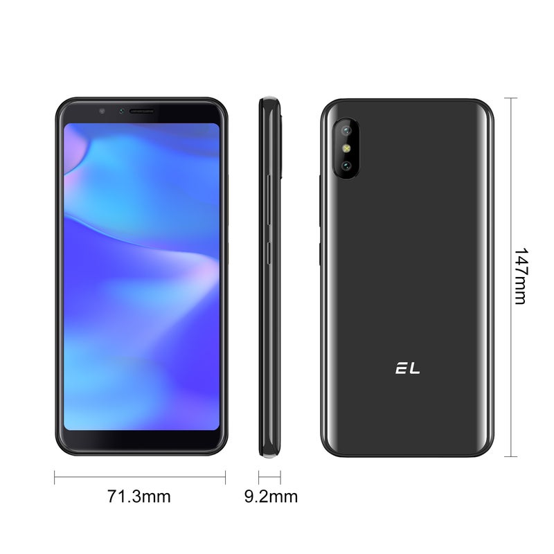 Generic (Unbranded) EL-6C Quad-Core 1.3GHz Android OS v9.0 2500mAh Battery Bluetooth v4.0 Cell Phone black - Image 1