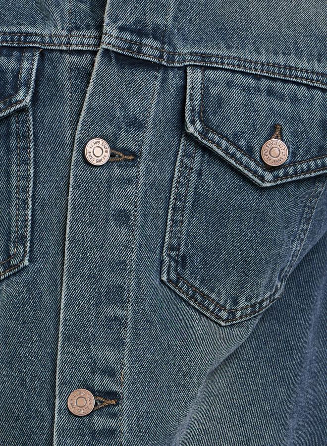 ستايلي جاكيت دنيم بقصة عادية وجيوب - Image 4