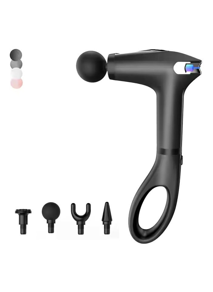 VIO Deep Tissue Massage Gun Percussion Massager with Extended Handle Myofascial Pain Relief Portable Rechargeable Deep Tissue Massager with Adjustable Speed for Muscle Recovery Pain Relief  - Image 1