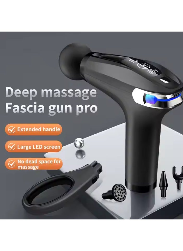 VIO Deep Tissue Massage Gun Percussion Massager with Extended Handle Myofascial Pain Relief Portable Rechargeable Deep Tissue Massager with Adjustable Speed for Muscle Recovery Pain Relief  - Image 2