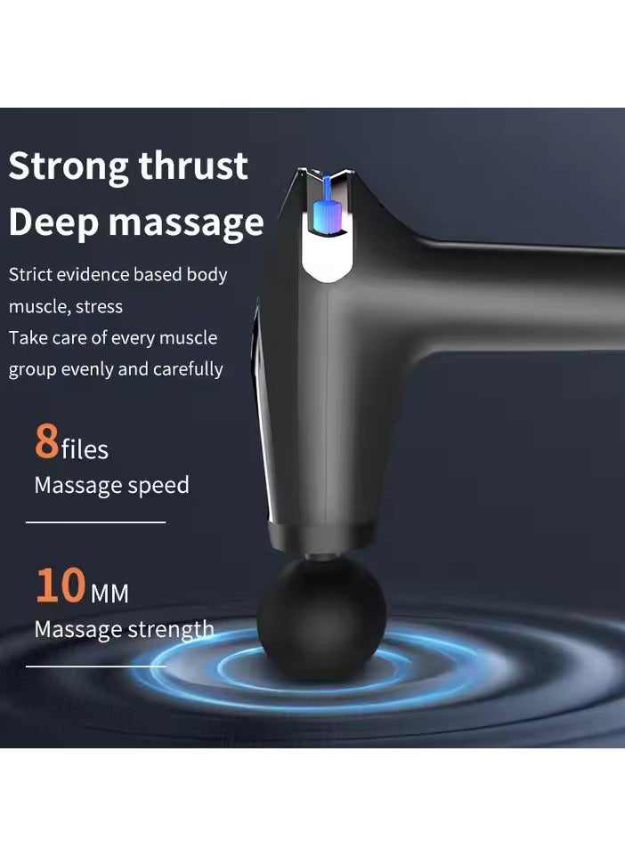 VIO Deep Tissue Massage Gun Percussion Massager with Extended Handle Myofascial Pain Relief Portable Rechargeable Deep Tissue Massager with Adjustable Speed for Muscle Recovery Pain Relief  - Image 4
